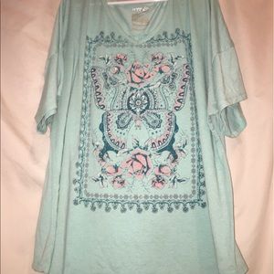 Butterfly top - size 4x